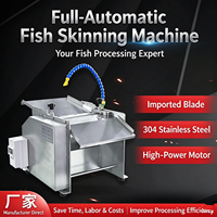 Machine à éviscérer le poisson en acier inoxydable de qualité alimentaire, à faible déchets, éplucheur automatique de peau de poisson pour atelier de produits de la mer