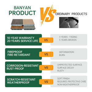 Cubierta de aluminio de grano de madera cuadrada moderna-Suelo compuesto exterior impermeable y de bajo mantenimiento para patio y jardín - Product Image 6