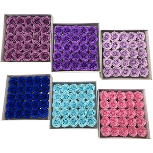 81Pcs <b>Rose</b> Bath Body Floral <b>Soap</b> Flower Scented Wedding Valentine'S Day Gift <b>Soap</b> <b>Rose</b> Head Flower - Product Image 5