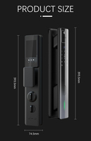 Serrure de porte intelligente SMT grande quantité déverrouillage à distance serrure numérique d'empreinte digitale serrure Inteligente Cerradura