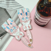 Écussons brodés en tissu à coudre personnalisés Écussons de broderie tissés à bas quantité minimale de commande en forme de fleur pour vêtements pour vêtements