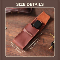 Enkelvoudige horloge-etui, draagbare reis-horloge-etui voor heren en dames, leren horloge-opbergdoos, leren tas