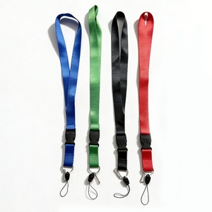 Cheap 2cm Wide <b>Polyester</b> <b>Lanyard</b> Business Work ID Card Holder Neck Strap Badge Hanging Rope with Simple Clip - Product Image 2