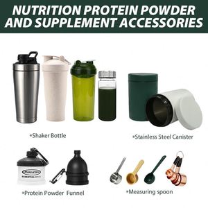 Botella de Agua Deportiva de Plástico Tritan AS sin BPA, Botella Mezcladora de Proteínas con Tapa Hermética - Product Image 6