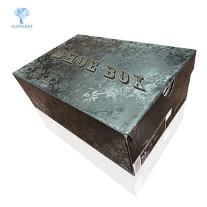 Customized Offset Printing <b>Black</b> Good Price Corrugated Carton <b>Box</b> for Shoes - Product Image 2