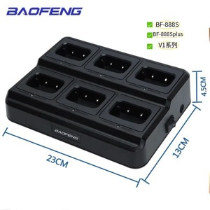 Baofeng ที่ชาร์จ6ช่องสำหรับ BF 888S PLUS V1ซีรีส์23X13X4.5ซม. ชาร์จเร็วพร้อมไฟแสดงสถานะ LED - Product Image 1
