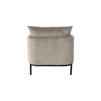 Fauteuil canapé simple minimaliste moderne avec pieds en métal fauteuil d'appoint rembourré pour salon chambre bureau hôtel utilisation