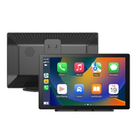 Reproductor de DVD para Coche Maustor de 9 Pulgadas con Android Auto y CarPlay Inalámbrico, Pantalla IPS, Funciones de Reversa y Radio