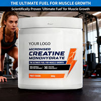 Créatine monohydrate en poudre 300g, boisson de récupération après l'entraînement, renforcement musculaire, soutien immunitaire, gestion de l'énergie, sans OGM, OEM, GMP
