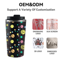 Mug à café isotherme en acier inoxydable de haute qualité, étanche, avec affichage de la température LED, sans BPA, isolation de 6 à 12 heures pour les voyages