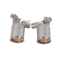 Katup Vakum Aliran Tinggi 200CELL Downpipe Exhaust Head untuk Porsche 911 991.2 GT2 RS Sistem Performa Instalasi Sempurna 1:1