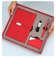 Coffret Cadeau Luxe en Cuir 2026 : Carnet d'Affaires, Stylo, Porte-Cartes, Porte-clés - Ensemble Cadeau Éducatif Personnalisé pour Usage Promotionnel au Bureau