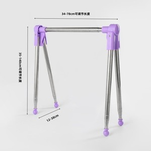 Portable Retractable Folding Clothing Organizer Stainless Steel Thickened for Home and Travel - Product Image 5