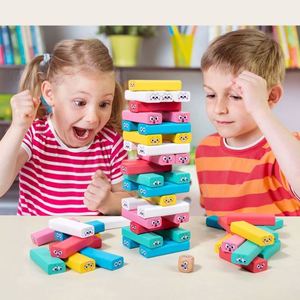 Jeu de blocs empilables en bois interactif pour la thérapie des compétences sociales, jeu de société Tour des émotions, activités émotionnelles pour enfants - Product Image 6