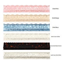 Règle de Mahjong transfrontalière en acrylique pour déplacement de tuiles, support à motif écaille de tortue, poussoir de tuiles de style américain, magnétique en forme de vague