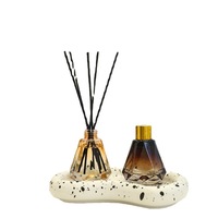 Personnalisé Vide 60ml DIY Diamant Bouteille En Verre Ménage Salon Arôme Huile Aromathérapie Roseau Diffuseur Bouteille En Verre