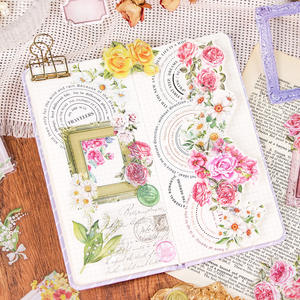 50 hojas por paquete Manuka Hanazono Handbook Sticker Pack Flower Decoration Creative Cute Handbook Material Stickers - Product Image 2