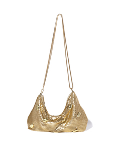 Bolso de Noche de Lujo Bell de Poliéster con Forma de Media Luna, con Cremallera, para Mujer, para Bodas y Fiestas, con Cadenas, Diseño de Marca Famosa - Product Image 6