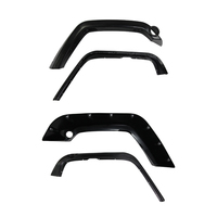 FFD138 accessoires 4x4 de haute qualité pièces automobiles ABS noir étendu garde-boue fusées pour Jeep Wrangler