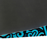 Ensemble de jeu en caoutchouc chauffant antidérapant - Bleu-noir - Tapis de souris Maze XXL + Repose-poignet ergonomique Durable et artistique En stock
