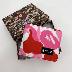 Nouvelle bourse simple pour pièces de monnaie, carte de transport, bourse multifonctionnelle personnalisée, camouflage Ape <span class=keywords><strong>Bape</strong></span> pour femmes et hommes - Product Image 1