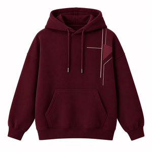 Proveedor de Sudaderas Extra Grandes OEM, Sudaderas con Hombros Caídos y Bolsillo Tipo Canguro, Impresión Personalizada, para Uso Diario - Product Image 2