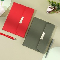 Set de Regalo de Cuaderno A5 de PU con Logotipo Personalizado, Diario de Tapa Dura con Cierre Magnético, Recambio de Bolígrafo, Kit de Lujo para Oficina y Negocios, Promocional