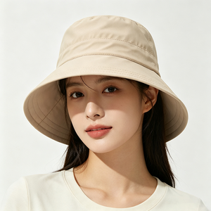 Sombrero de Pescador para Mujer con Protección UV UPF50+, Ala Ancha, de Poliéster, Secado Rápido, Plegable, para Playa, Viajes y Actividades al Aire Libre, Personalizable - Product Image 1