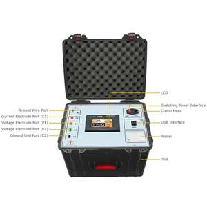 เครื่องวัดความต้านทานดินแบบดิจิตอล ETCR3300B สำหรับงานขนาดใหญ่ พร้อมหน้าจอสัมผัสสีขนาด 5 นิ้ว สำหรับการวัด - Product Image 2