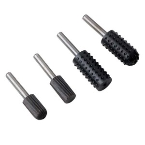 Electric Rotary Wood File Set 4 Piece Round Sanding Head Carving Polishing Tool For Woodworking Diy Accessories - Product Image 4