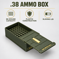 Boîte de munitions .38 Special, capacité de 66 cartouches, accessoires de tir et de chasse