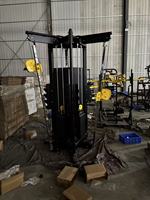 Appareil de musculation multifonctionnel professionnel à 3 stations avec câbles et système de charge par broches, entraîneur de crossover à câbles multi-gym 3 stations