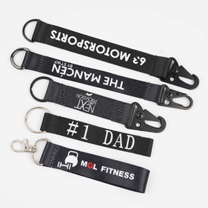 Wholesale Sublimation <b>Polyester</b> Wrist Short <b>Lanyard</b> With logo Custom - Product Image 2