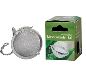 Stocked 4.5/5.5/7.5 Blooming Flower <strong>Tea</strong> Ball <strong>Infuser</strong> Stainer Set Chain Wholesales Kitchen Filter Mesh/Plastic/Metal/Silver - Product Image 2