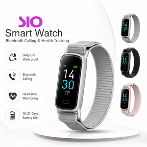 สมาร์ทแบนด์ติดตามการโทร <span class=keywords><strong>วัด</strong></span><span class=keywords><strong>ความ</strong></span><span class=keywords><strong>ดัน</strong></span>โลหิต <span class=keywords><strong>วัด</strong></span>ออกซิเจนในเลือด ตรวจจับการนอนหลับ เตือนความจำอัจฉริยะ ชาร์จแม่เหล็ก สีเงิน ดำ ชมพู ตัวอย่าง - Product Image 5