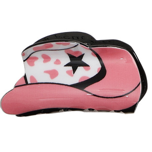 Dễ Thương Retro Leopard In Acrylic Tóc Claw <span class=keywords><strong>Mod</strong></span> Retro Phong Cách Phương Tây Ponytail Tóc <span class=keywords><strong>Clip</strong></span> Cho Phụ Nữ Thời Trang Mũ Cao Bồi - Product Image 2