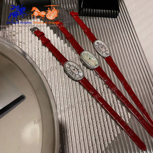 Montres Longnes élégantes, nouveau style, montre-bracelet ovale de luxe à quartz pour femmes et filles, accessoire de mode avec bracelet en cuir - Product Image 6