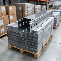 Système complet de chemin de câbles auto-verrouillant robuste et résistant à la corrosion pour bâtiments industriels et commerciaux