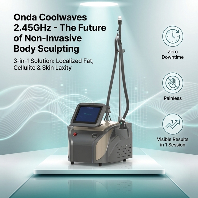 Body Contouring Machine Cellulite Removal Equipment 2.45GHz for Beauty Clinic Effective Skin Tightening