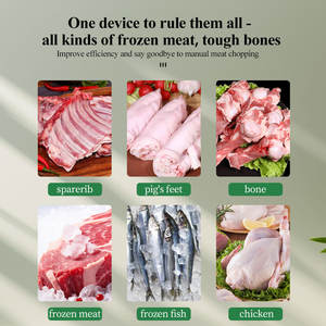 Scie à ruban à viande Xibao pour usage domestique et commercial, broyeur <span class=keywords><strong>d</strong></span>'os, <span class=keywords><strong>d</strong></span>échiqueteur <span class=keywords><strong>de</strong></span> viande congelée, utilisation en restaurant, composant principal du moteur - Product Image 6