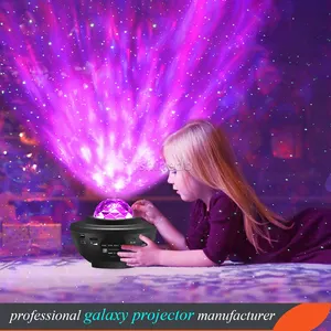 Laser intelligent ciel étoilé projecteur de lumière de nuit BT musique haut-parleur vacances lumière Galaxy étoile projecteur avec télécommande