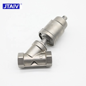 Válvula de Ángulo Neumática de Acero Inoxidable JTAIV 304/316 con Rosca Interna DN15-DN100 1.6MPa Grado Alimenticio - Product Image 3