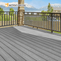 Planches de terrasse en composite bois-plastique pour extérieur, respectueuses de la peau, texture bois, revêtement 3D en relief, terrasse en composite WPC