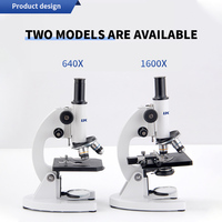 High Power 1600 Portable Biological Microscope 40X-640X Magnification Illuminated Shenlan XSP-02 Professional Students
