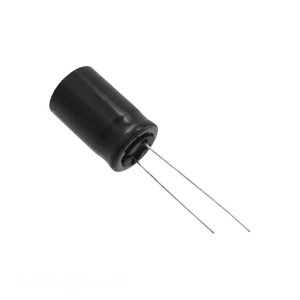 Distribuidor Autorizado, Condensador de Aluminio de 22 uF, 20%, 350V, Radial, de Orificio Pasante, UVK2V220MHD - Product Image 1