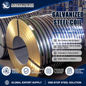 Rollo de Acero Galvanizado DX53D S280GD con Buena Formabilidad, Z100 G/sqm 0.14mm 1250mm JIS G3302 - Product Image 1
