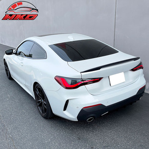 Convient pour BMW G22 Série 4 2021-2027 Aileron de coffre style performance non peint noir - Product Image 2