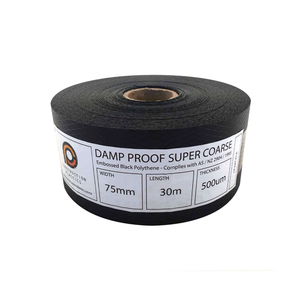 500um Đen polyethylene <span class=keywords><strong>LDPE</strong></span> nhựa DPC ẩm ướt bằng chứng khóa học băng không thấm nước và màng cho xây dựng tường và nền tảng bức tường - Product Image 2