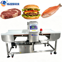 Détecteur de métaux industriel pour fabricants d'aliments surgelés, plastique, caoutchouc, viande, biscuits, snacks, avec écran tactile et convoyeur à bande