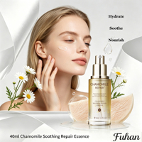 Sérum Visage Apaisant et Réparateur à la Camomille Bio et aux Herbes Naturelles, Extrait de Tremella et Ferment de Soja, Acide Folique, Hydratant et Nourrissant